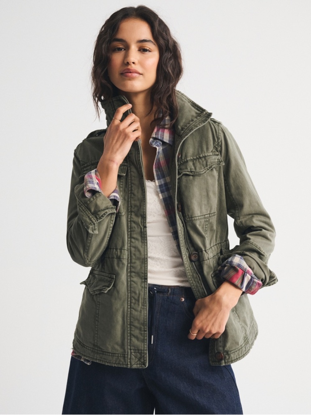 Abercrombie & Fitch Military Jacket Size medium
